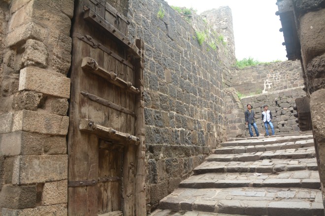 Gates with iron spikes 