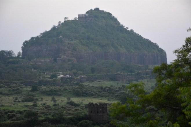Pyramid shaped fort is visible from the good distance. 
